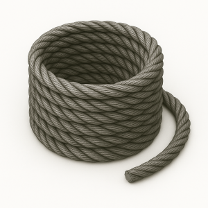 Канат тройной свивки ЛК-Р 12,5 мм ГОСТ 3089-80 в наличии в Пензе